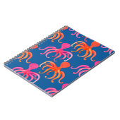 Farbiges Oktopus-nahtloses Muster Notizblock (Linke Seite)