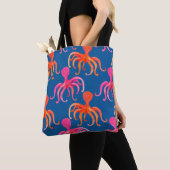 Farbiges Oktopus-nahtloses Muster Tasche (Von Nahem)
