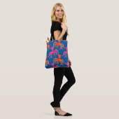 Farbiges Oktopus-nahtloses Muster Tasche (Am Model)