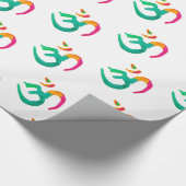 Farbiges OM-Zeichen Geschenkpapier (Ecke)