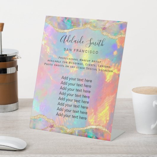 farbiges opales Schild (In SItu)