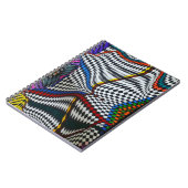 Farbiges optisches IllusionsNotebook Notizblock (Linke Seite)