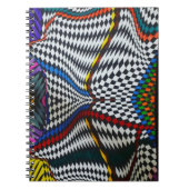 Farbiges optisches IllusionsNotebook Notizblock (Vorderseite)