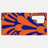 Farbiges Orange und blaues Fraktal Samsung Galaxy Hülle (Rückseite (Horizontal))