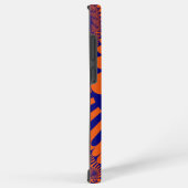 Farbiges Orange und blaues Fraktal Samsung Galaxy Hülle (Rechte Seite)
