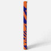 Farbiges Orange und blaues Fraktal Samsung Galaxy Hülle (Linke Seite)