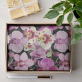 Farbiges Orchid-Blume-Muster Seidenpapier (Geschenk)