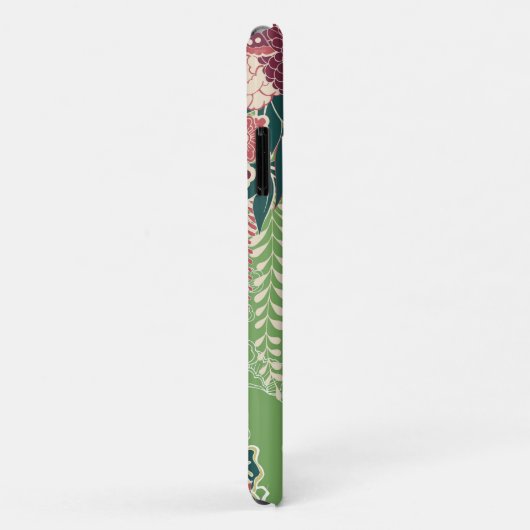 Farbiges orientalisches Seidenmuster Case-Mate iPhone Hülle (Hinten/Rechts)