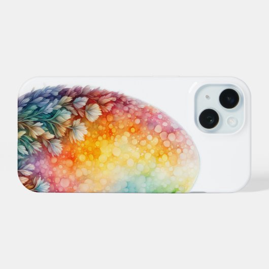 Farbiges Osterei iPhone 15 Hülle (Rückseite (Horizontal))