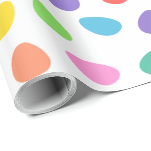 Farbiges Ostereier Muster Geschenkpapier (Rolleneckpunkt)
