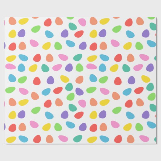 Farbiges Ostereier Muster Geschenkpapier (Flach)