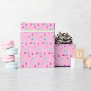 Farbiges Ostereier Muster Geschenkpapier
