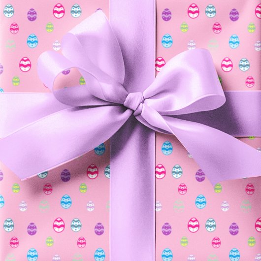Farbiges Ostereier Muster Geschenkpapier