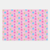 Farbiges Ostereier Muster Geschenkpapier Set (Vorderseite)