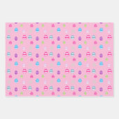 Farbiges Ostereier Muster Geschenkpapier Set (Vorderseite)