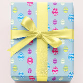 Farbiges Ostereier Muster Geschenkpapier Set