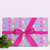 Farbiges Ostereier Muster Geschenkpapier Set