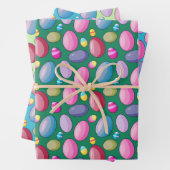 Farbiges Ostereier Muster Geschenkpapier Set (Beispiel)
