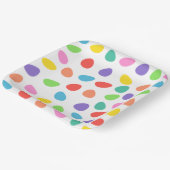 Farbiges Ostereier Muster Pappteller (Gewinkelt)