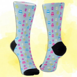 Farbiges Ostereier Muster Socken
