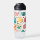 Farbiges Ostereier Muster Trinkflasche (Rückseite)