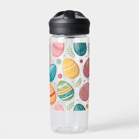 Farbiges Ostereier Muster Trinkflasche (Vorderseite)
