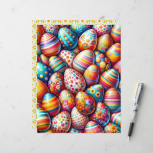 Farbiges Ostereier-Scrapbook