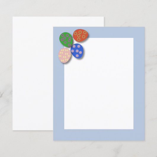 Farbiges Ostereierpapier (Vorne/Hinten)