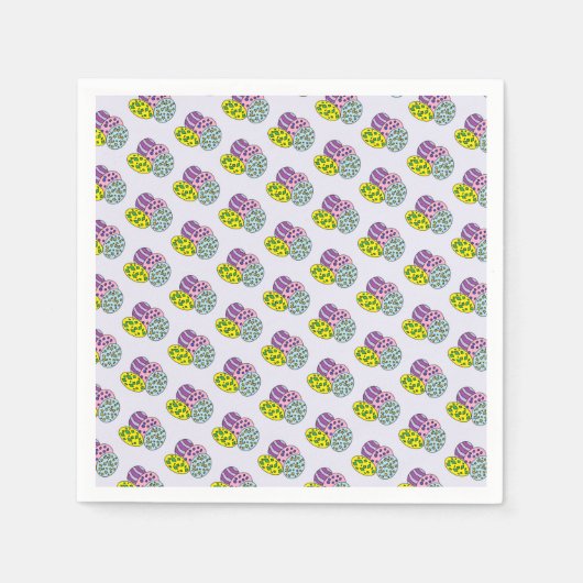 Farbiges Ostereispapier Serviette (Vorderseite)