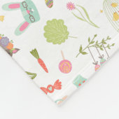 Farbiges Osterklettermuster Fleecedecke (Ecke)