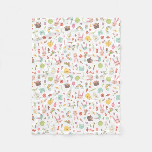 Farbiges Osterklettermuster Fleecedecke (Vorderseite)