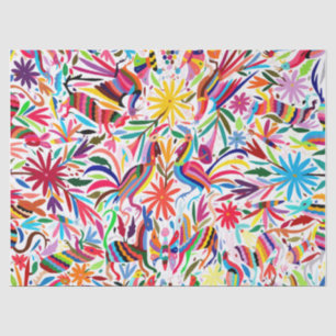 Farbiges Otomi-Papiertuch Seidenpapier