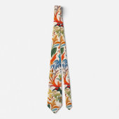 Farbiges Otomi-Vogelmuster Krawatte (Vorderseite)