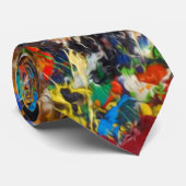 Farbiges Paint Spritzer Foto Krawatte (Gerollt)