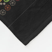 Farbiges Paisley Design Fleecedecke (Ecke)