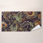 Farbiges Paisley Muster. Ethnische Vintage Tapete Badehandtuch (Badehandtuch)