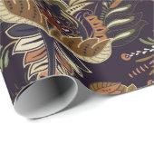 Farbiges Paisley Muster. Ethnische Vintage Tapete Geschenkpapier (Rolleneckpunkt)