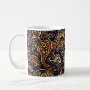 Farbiges Paisley Muster. Ethnische Vintage Tapete Kaffeetasse