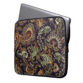 Farbiges Paisley Muster. Ethnische Vintage Tapete Laptopschutzhülle (Vorderseite Links)