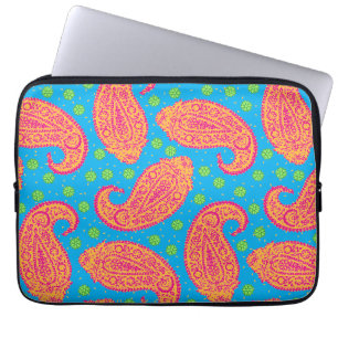 Farbiges Paisley-Muster-Laptop-Hülle Laptopschutzhülle