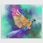 Farbiges Papageienpapier Geschenkpapier (Flach)