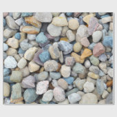 Farbiges Papier aus Kies Geschenkpapier (Flach)