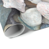 Farbiges Papier aus Kies Geschenkpapier (Rolleneckpunkt)