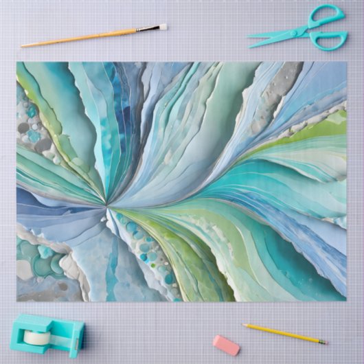 Farbiges Papier Collage Art Tissue Paper (Basteln)