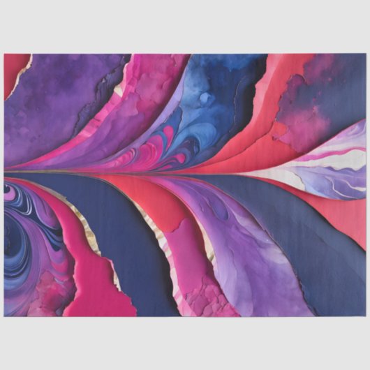 Farbiges Papier Collage Art Tissue Paper (Vorderseite)