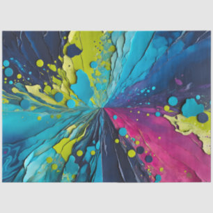 Farbiges Papier Collage Art Tissue Paper