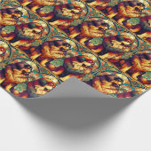 Farbiges Papier der tibetischen Mastiffs Geschenkpapier (Ecke)