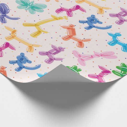 Farbiges Papier für Ballontiere Geschenkpapier (Ecke)