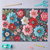 Farbiges Papier für Blumenmuster (Basteln)