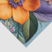 Farbiges Papier für Blumenmuster (Ausschnitt)